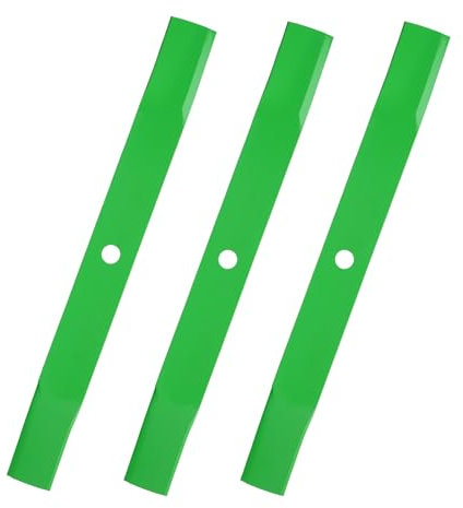Youxmoto Lame de tondeuse pour John Deere 72 Deck AM102401, AM102402, AM30698, AM38314, M119975, M141786, M80783, M83363 2032R 2320, 2520, 2720. , 3120. , 3320 4005, 4105, 4115 Lot de 3