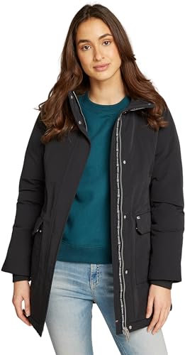 Tommy Jeans Women's Tjw Technical Down Parka Dw0dw18866 Parka Coat, Black (Black), L