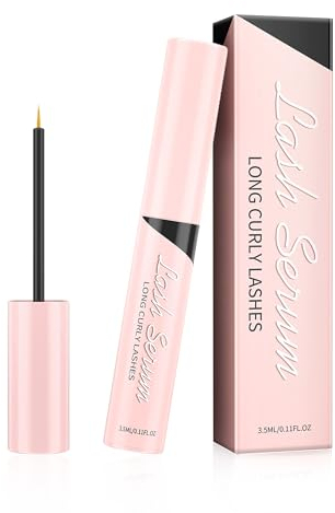 Wimpernserum Ohne Hormone natürliches Lash Serum Wimpernwachstumsserum für Intensiv Lange & Dichte Wimpern schnelleres Wimpernwachstum Pflegendes vollere und längere Wimpern (1Stück rosa)