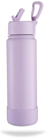 BOTL – Epic Stainless Steel Bottle, Leakproof Straw lid, insulated Bottle, 21oz 700ml sports cap with internal straw and base protection - Haze