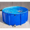 Zfmnoyev MAHFEI Segeltuch-Fischteich-Pool, runder Pool über Boden, Schwimmbäder über Boden, bringen faltbar, verschleißfest, Outdoor-Zucht, Reservoir (Farbe : Blau, Größe : 1.2x1m