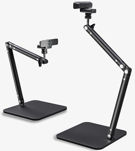 Advenza Webcam Supporto per fotocamera Supporto per telefono Robusto supporto da tavolo per webcam C922 C930e C920S C920 C615 C960 C920x BRIO 4K Supporto per telefono