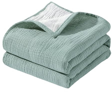 Xuancai Bequeme Bettdecke, geschlechtsneutrale Decke, große Größe, Babydecke, weich und atmungsaktiv, für Neugeborene, Geschenk für Babys, Baumwolle, Stubenwagen-Decke