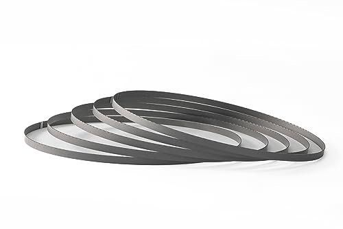 Lot de 5 Lame de Scie à Métaux Rubans de Scie à Ruban en Bi-métal, 1140 x 13 x 0,5 mm, 24 Dents par Pouce, pour Scie à Ruban Sans Fil Makita 792567-9