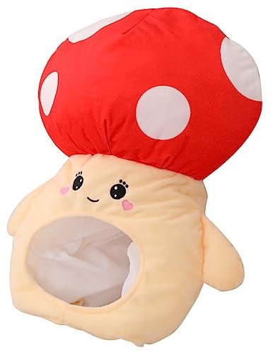 Abaodam Mushroom Hut Mit Witzigem Design Lustige Kopfbedeckung Für Fotografie Partys Bequemes Material Für Themenfeiern Kostümpartys Auffälliger Look