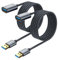 SUNGUY USB 3.0 Extension Cable [Pack of 2 2 m] Extension Cable 5Gbps Super Fast USB A Male to A Female Extension for Card Reader, Keyboard, Printer, Scanner, Camera