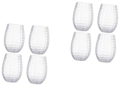 TOPBATHY 2 Ensembles Verre À Vin Ananas Verres À Martini Vintage Verrerie Nervurée Verre Originaux Mug Cafe Tasse À Boisson Transparente Gobelet Décoratif L'animal De Compagnie 4 Pièces * 2