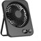 Oniissy 1pc Portable Desktop Fan USB Ventilator Adjustable Speed Air Circulator,Rechargeable USB Desk Fan Clip on Fan,for Home Office Camping Pram Cooling(Black)