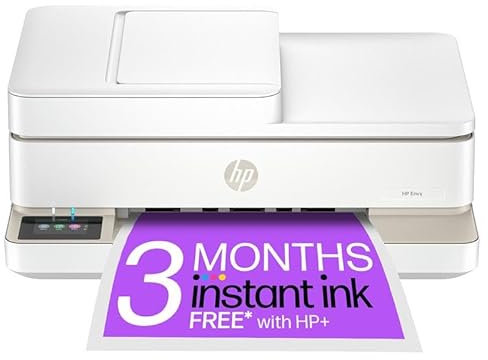 HP Envy 6520e All in One Printer | Perfect for Home | Colour | Wireless | Print, Scan & Copy | 6 months free Instant Ink limited time only | Automatic 2-sided Photo Printing | Beige