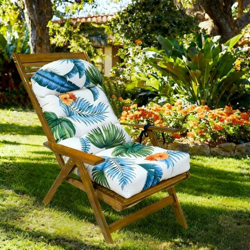 Garden Chair Cushion Waterproof for Outdoor Seat Furniture with High Back