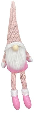 RORPOIR décorations de Noël GNOME de Noel GNOME Noel décoration Fete Decoration vitre Noel Ornements Gnomes noël farci décoration de Nain de noël poupée thème de noël Tissu Non tissé Rose