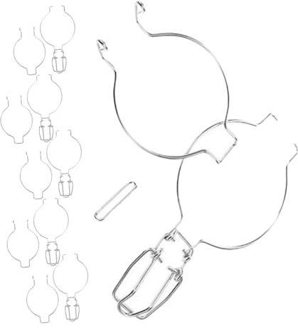 WEKADRIN 6pcs Stainless Steel Wire Clamp for Sealing Jars Replacement Jar Clamp Wire Lock for