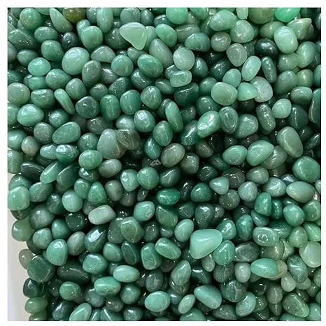 Bolsa de 100 g de piedra de jade Dongling verde cristal de cuarzo verde for acuario, decoración del hogar DIY