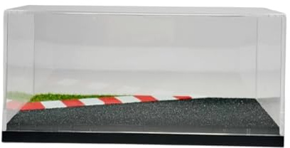 Sharplace 1/64 Modellauto-Vitrine, Diorama, Rennstreckenszene, DIY-Ornament, Parkplatzszene für Actionfiguren, Spielzeugautos
