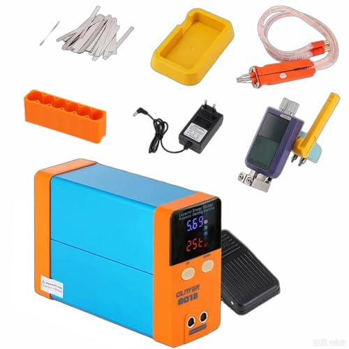 LZDOYY Saldatrice a Punti per batterie, saldatrice a Punti Portatile Regolabile per batterie al Litio 18650, Saldatura di Fogli di Nichel da 0,2-0,3 mm