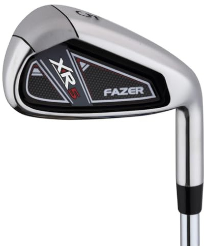 Fazer XR5 Steel Golf Irons – Oversized Forgiving Iron Set with Wide Undercut Sole, Stainless Steel Heads, High Launch & Improved Consistency