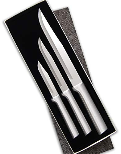 Rada Cutlery Housewarming Gift Set (S02), 3-Piece Knife Set, Stainless Steel Blades, Silver Handle