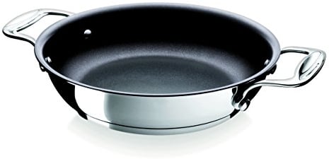 Bekaline 12060064 Chef Plat à Oeufs en acier inoxydable intérieur revêtu 16 cm, Argent