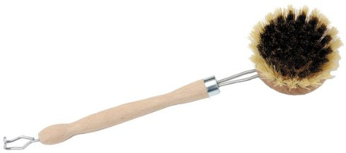 Brosse vaisselle laiton/fibre