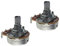 FLEOR 2pcs Full Size B500K Linear Taper Potentiometer Guitar Tone Volume Control Pots with Bayonet L15mm Short Knurled Split Shaft