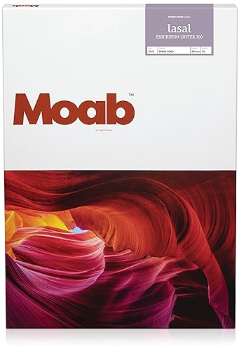 Moab Lasal Exhibition Luster 300 archivalisch Glanz 300 g/m² Papier A3 Inkjet paper 11 Mil. 33 x 48cm (13x19') 50 Blatt