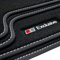 tuning-art A32 Fußmatten Exclusive-Line passend für Audi A6 4B C5 Avant 1998-2005, Naht:Silber