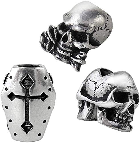 Alchemy Gothic Janus/Coffin/Alchemist Männer Bartperlen Standard Hartzinn Gothic, Rockwear