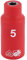 Draper 31164 1/4-Inch Square Drive Metric VDE Socket, 5 mm