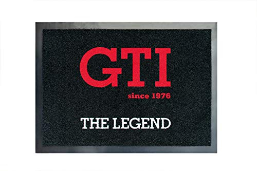 BRISA VW Collection - Volkswagen Fuß-Matte-Tür-Vorleger-Schuh-Schmutzfang-Abstreifer im GTI Design (GTI The Legend/Rot)