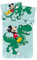 Disney Dinosaur Toddler Bedding Featuring Mickey Mouse – Reversible Cot Bedding, Mickey Mouse Duvet Cover and Pillow Case – Size 100 x 135 cm, 40 x 60 cm – Green