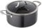KUHN RIKON Easy Pro Cacerola con tapa de cristal, aluminio, inducción, 2,3 litros/18 cm, Negro