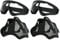 AOUTACC Airsoft-Maske und Schutzbrillen-Set, Halbgesichtsmaske aus Vollstahlgeflecht und Schutzbrille für CS/Jagd/Paintball/Schießen (2 Stück, schwarz)
