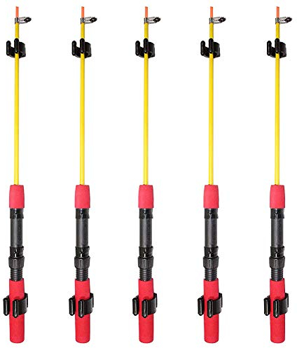 10 Stück Angel Rutenhalter Clips,MoreChioce Wandmontage Nylon Angelruten Aufbewahrung Clips Klemme Halter Rack Organizer Schwarze Angelrutenhalter-Clip Zubehör 17mm + 24mm