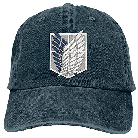 BAJIE Baseball Caps Anime Logo, AOT Baseball Cap Cowboyhut Peaked Cap Cowboy Bebop Hüte Männer und Frauen Hüte