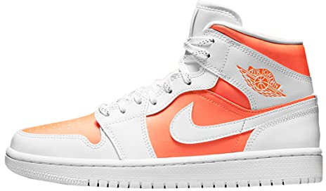 Jordan Womens WMNS Air Jordan 1 MID SE DO6699 200, scarpa sportiva da donna, Agrumi brillanti/bianco, 40 EU