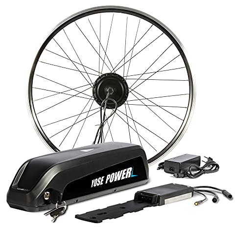 SHIMOST 26 Zoll E-Bike Umbausatz Conversion Kit 36V350W Heckmotor mit 36V13Ah Li-ion Batterie für Hinterrad 6-9 Gang Schraubkranz Schraubritzel, Integrierte Controller, LCD Anzeige, PAS Sensor