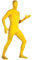 Aniler Zentai Kostüm Bodysuit für Herren und Damen, Spandex, gelb, XXL