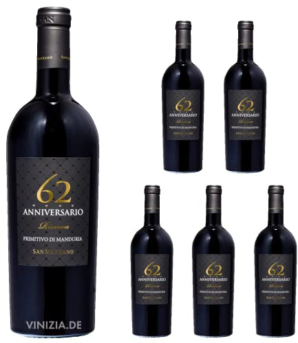 Primitivo di Manduria Riserva 62 DOP 2018 (6x 0.75L) Marzano