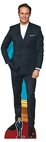 STAR CUTOUTS CS938 Sam Heughan Lebensgroßer Aufsteller mit 1 x Mini-Karton-Ausschnitt