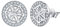 Lydreewam Lebensblume Ohrringe für Damen 925 Sterling Silber Blume des Lebens Ohrstecker für Mutter Ehefrau Freundin, Durchmesser 10mm