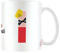 Disney Alphabet Personalised Mug (I for Incredible Design) 11oz Ceramic Coffee Mug in Presentation Disney Gift Box - Official Merchandise, White, Red, Yellow