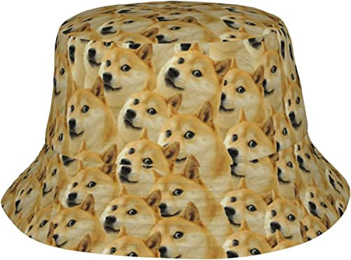 452 Fischerhut Herr Doge Meme Bucket Hat Weich Trekking Eimerhut Uv Schutz Wandern Outdoor Hut