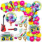 Tacobear 90er Deko 80er Ballon Girlande mit Disco Luftballon Retro Aufblasbare Radio Mikrofon Gitarre 80er Jahre Deko 90er Party Deko Geburtstagsdeko für Erwachsene