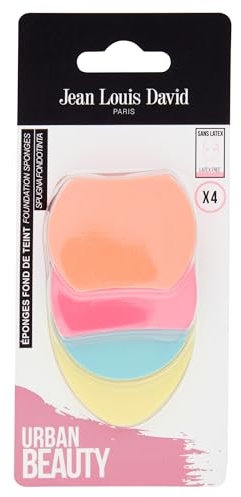 Jean Louis David Beauty Care Éponge Maquillage Fond de Teint 4 unités