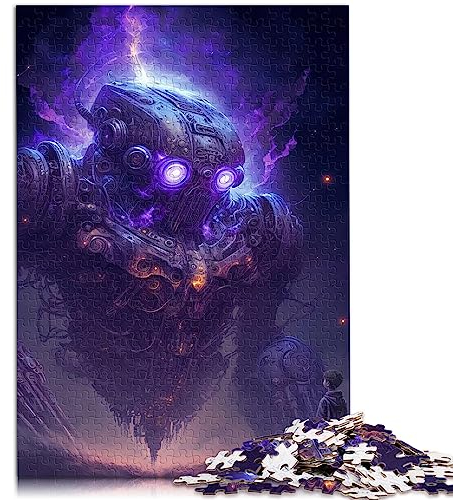 Puzzle für Erwachsene „Mein Roboter und ich“, 1000-teiliges Puzzle für Erwachsene und Kinder ab 12 Jahren, Papppuzzle, Lernspiel, Herausforderungsspielzeug, Größe: 26 x 38 cm