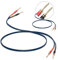 VVFLED 2 Pack Pure Copper Speaker Cable with Pin Banana Plugs, 1.5m / 4.9FT HiFi OFC 13 Gauge Speaker Wire with Gold Plated Banana Plugs, Speaker Cable for Hi-Fi Home Audio System, Receiver
