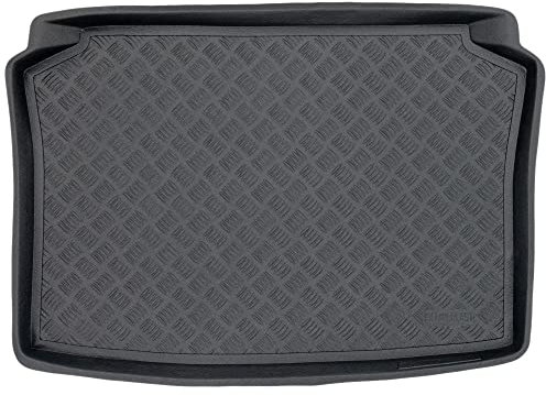 SMK Kofferraum schutzmatte Kofferraummatte passt für Volkswagen Polo IV 2001-2009 Strapazierfähige Kofferraummatte für alle Jahreszeiten, die vor Schmutz und Dreck schützt
