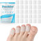 30 Pcs Zehenschutz, Gel Zehenkappen Kleiner Zeh, Silikon Zehenschoner für Blasen, Hühneraugen, Hammer Zehen, Zehennägel Verlust, Reibung Schmerzlinderung (30 Pcs)