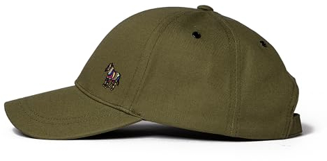 Paul Smith PS Herren Zebra Logo Cap, Hellgraugrün, Einheitsgröße