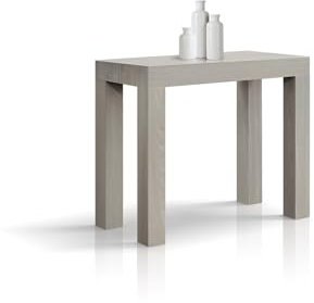 PAZZO DESIGN Tavolo Consolle Allungabile Nancy, Olmo Perla, Fino A 12 Posti, Tavolo Consolle Cucina, Tavolo Consolle Salvaspazio, Made in Italy, Da 45 A 300 Cm - id_1877